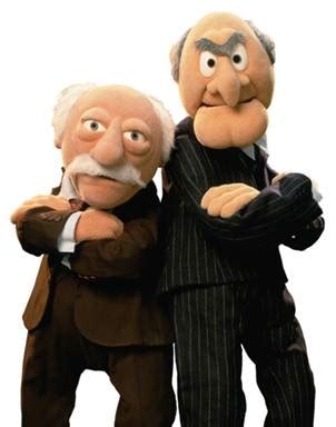 Can you feel the love tonight? Statler & Waldorf from THE MUPPETS (opening in theatres ...
