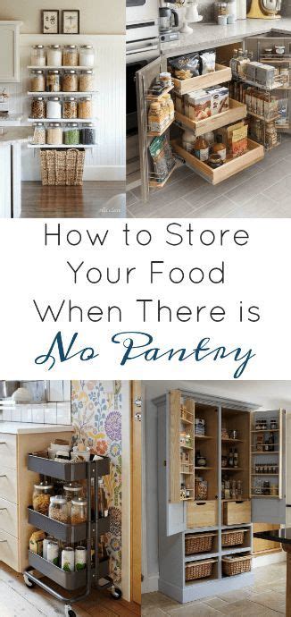 Explore simple pantry ideas to spice up your kitchen storage and get things in 6 pantry ideas to help you organize your kitchen. How to Store Food When There is No Pantry | Pantry furniture, Diy pantry, Minimalist kitchen