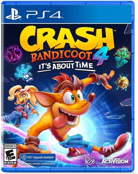 Jogo Crash Bandicoot 4 Its About Time Ps 4 Mídia Física Ps4