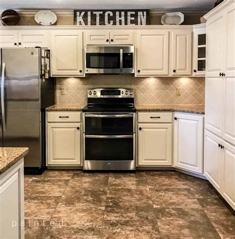 Stain Oak Cabinets White