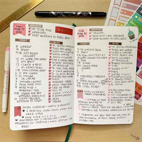 22 Best Bullet Journal Daily Spreads To Log Your Days