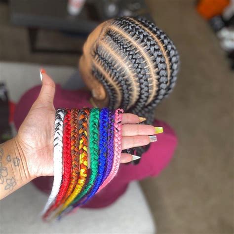 1 africans braids arts 💎👑💎 💎🔥 on instagram “woah colors colors 🤍 ️💛💚💙💜💗 africansbraid 💕💎