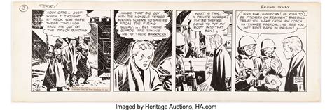Milton Caniff Terry And The Pirates Daily Comic Strip Original Art