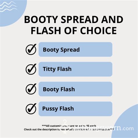 Buy Booty Spread And Flash Of Choice