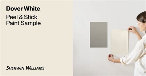Dover White Paint Sample By Sherwin Williams 6385 Peel And Stick