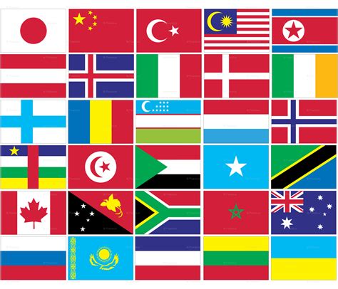 United Nations Un Menbers Flag Sets At