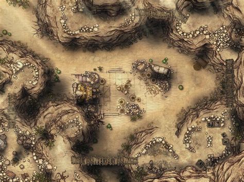 Desert Canyon Ruins Ambush Battlemap X Battlemaps Tabletop My Xxx Hot