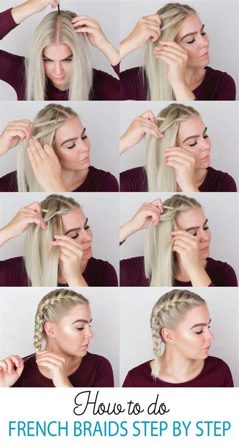 What do you need for braiding short hair guy? How to do French Braids Step by Step : How To French Braid Hair | French braid hairstyles ...
