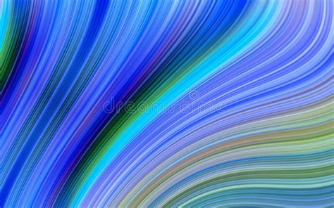 Dynamic Color Series Artistic Abstraction With Colorful Wavy Lines