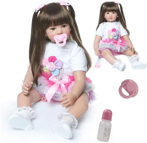 Ziyiui Reborn Baby Dolls Toddler 24 Inch 60cm Real Touch Soft Silicone