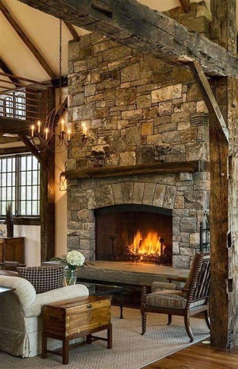 See more ideas about fireplace, country fireplace, primitive decorating. Beautiful Stone Farmhouse Fireplace Ideas to Improve in ...