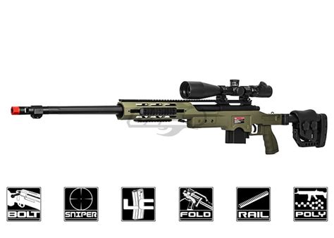 Well MB G Bolt Action Sniper Airsoft Rifle OD Green