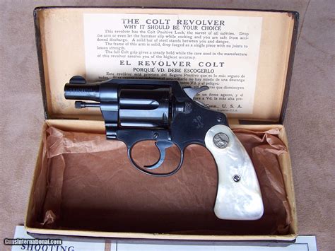 Colt Detective Special From 1936 With Pearl Grips And In The Original Box