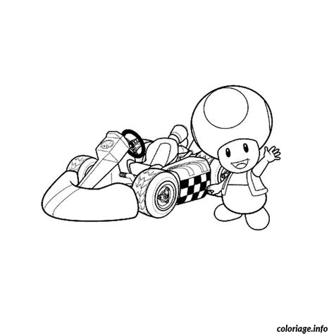 Coloriage Mario Kart Dessin Mario à Imprimer