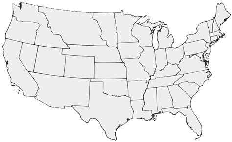 United States Regions Map Blank