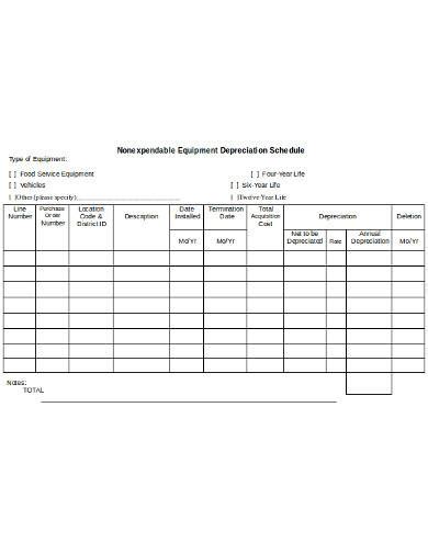 4 both 2 and 3. FREE 13+ Depreciation Schedule Samples in PDF | MS Word