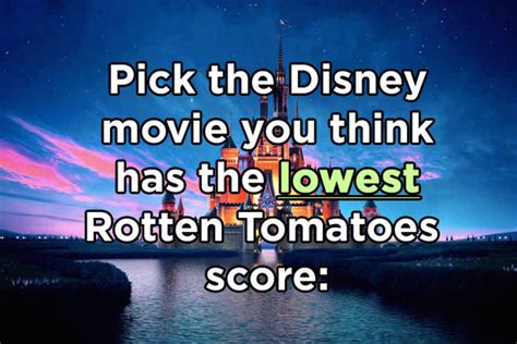 Crossroads with britney spears, taryn manning, and zoe saldana is currently rocking a 14% on rotten tomatoes, but i secretly love that movie! Which Of These Disney Movies Has The Lowest Rotten ...