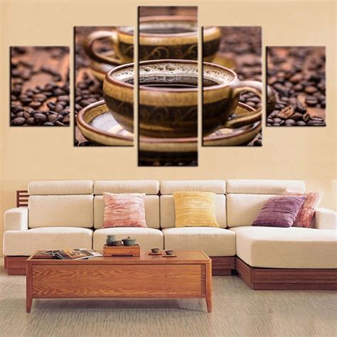 Quickly add some timeless style to your home with canvas wall art from kohl's! Cup of coffee - Nature 5 Panel Canvas Art Wall Decor - Canvas Storm
