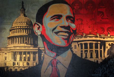 Shepard Fairey Alias Obey Lo Street Artist Di Barack Obama In Mostra