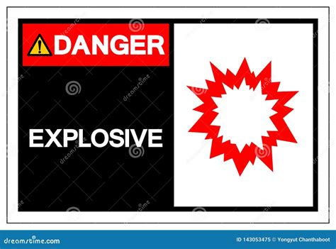 Signe Explosif De Symbole De Danger Illustration De Vecteur D