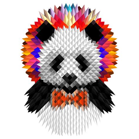 Geometric Panda 21w X 28h Ali Gulec Touch Of Modern