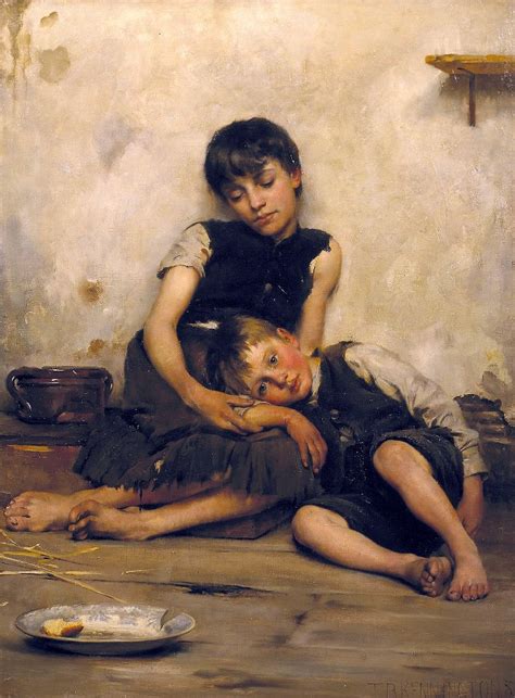 British Paintings Orphans 1885