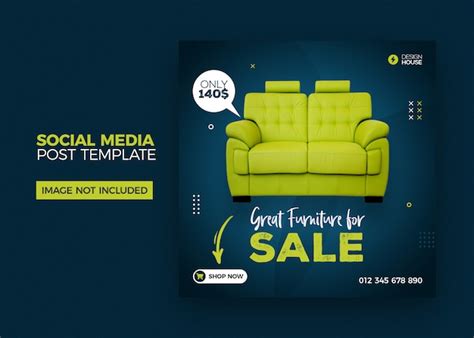 Premium Psd Furniture Social Media Post Template