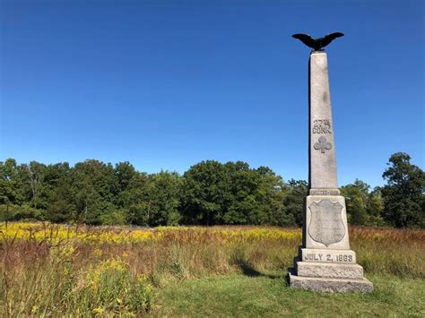 Gettysburg — 27th Connecticut Monument In The Wheatfield Wheatfield