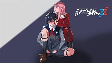 Darling In The Franxx Zero Two Hiro Red Dressed Zero Two And Gray