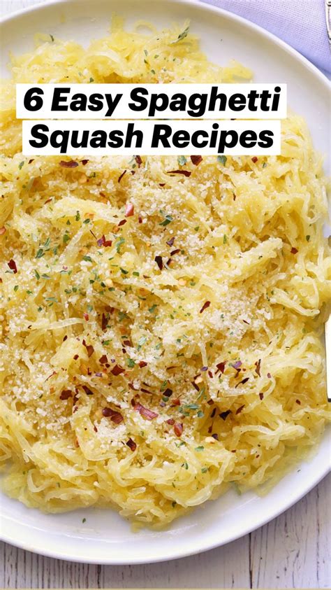 6 Easy Spaghetti Squash Recipes Healthy Squash Recipes Spaghetti