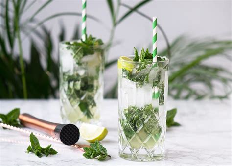 Mojito Bedste Klassiske Mojitos Opskrift Med Mynte Og Hvid Rom