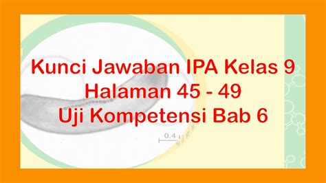 Jawaban Soal Ipa Kelas Halaman Materi Soal