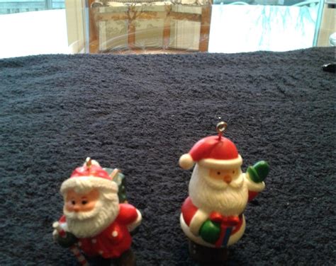 Vintage Miniature Hallmark Santa Ornament Jolly Santa Etsy