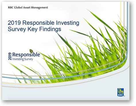 RBC Global Asset Mgmt 2019 Responsible Investing Survey GreenMoney