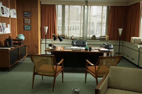 Don Drapers Office Mad Men Interior Design Mad Men Furniture Men