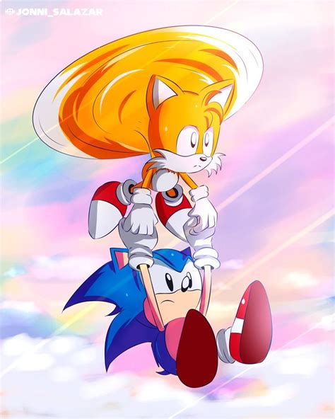 Sonic And Tails Fanart By Jonnisalazar On Deviantart Sonic Fan Art