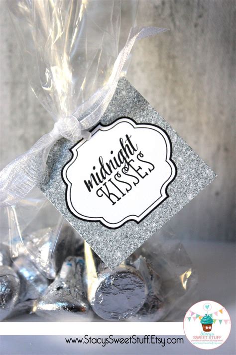 midnight kisses kisses tag new years eve party favor etsy new years eve party ideas