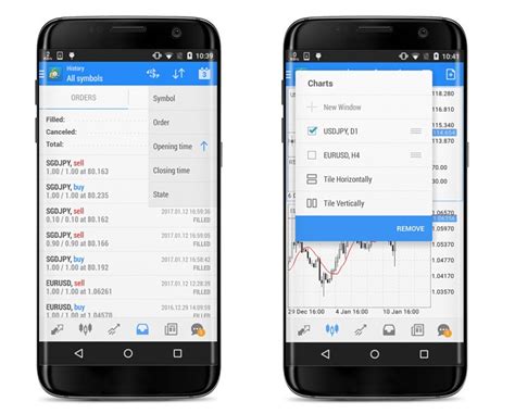 New Metatrader 5 Android Build 1506 Trade Filtering And Sorting Mobile Trading Platform