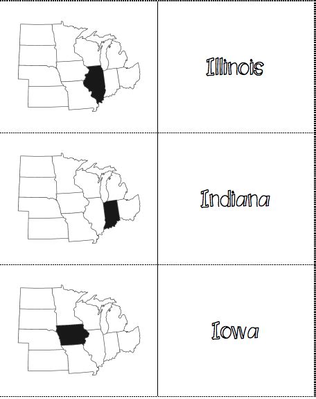 Printable Midwest States And Capitals Worksheet Slideshare