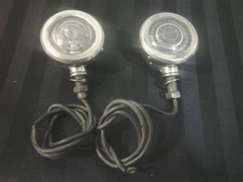 Sell Vintage Turn Signals Running Lights With Chrome Housings Scta