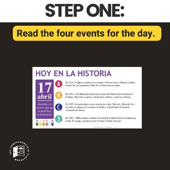 Hoy En La Historia Abril By The Comprehensible Classroom By Martina Bex