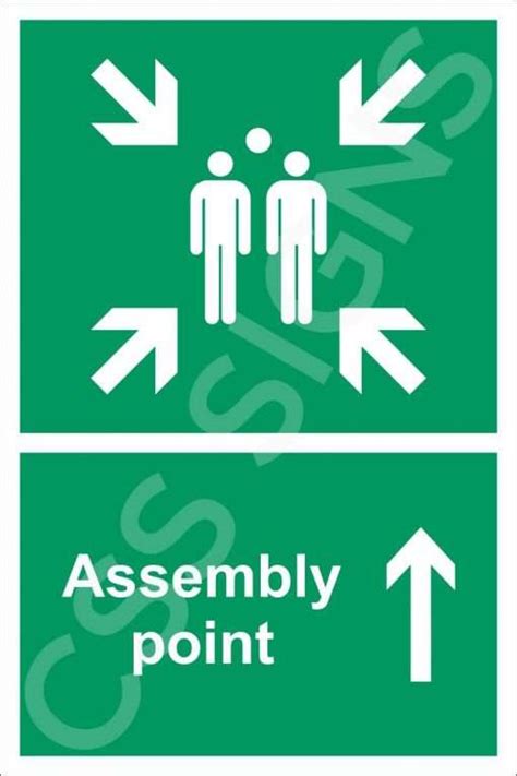 Assembly Point Straight Ahead Sign Sign Shop Ireland Css Signs