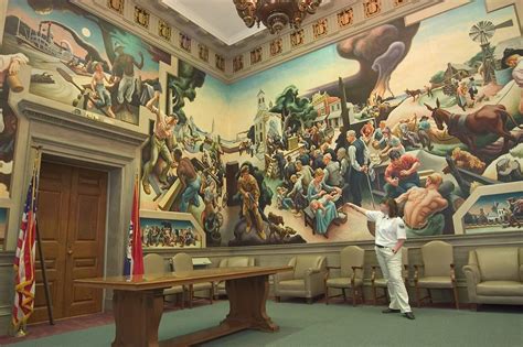 Slideshow 465 01 A Tour Of Thomas Hart Benton Murals In The House