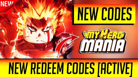 ⚠️new Working⚠️my Hero Mania Codes 2023 My Hero Mania Redeem Codes