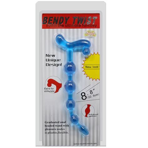 Bendy Twist Anal Beads Blue Delightoys Sex Toys Adult Shop Uk