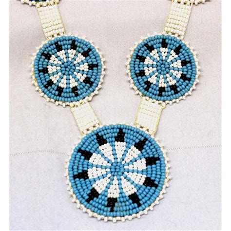 Apache Fully Beaded Medallion Necklace