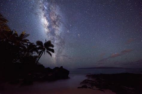 Hawaii Night Landscape Photography Stars