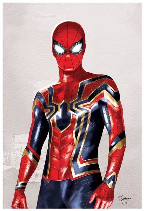 Iron Spider — Tony Santiago Art Marvel Spiderman Art Marvel Art
