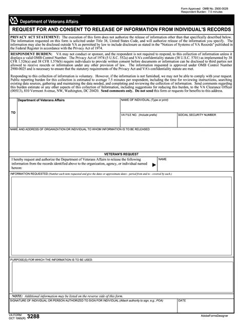 Authorization for release of information. Va Form 3288 - Fill Online, Printable, Fillable, Blank ...