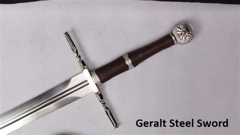 Witcher Geralt Of Rivia Silver And Steel Battle Ready Sword Etsy